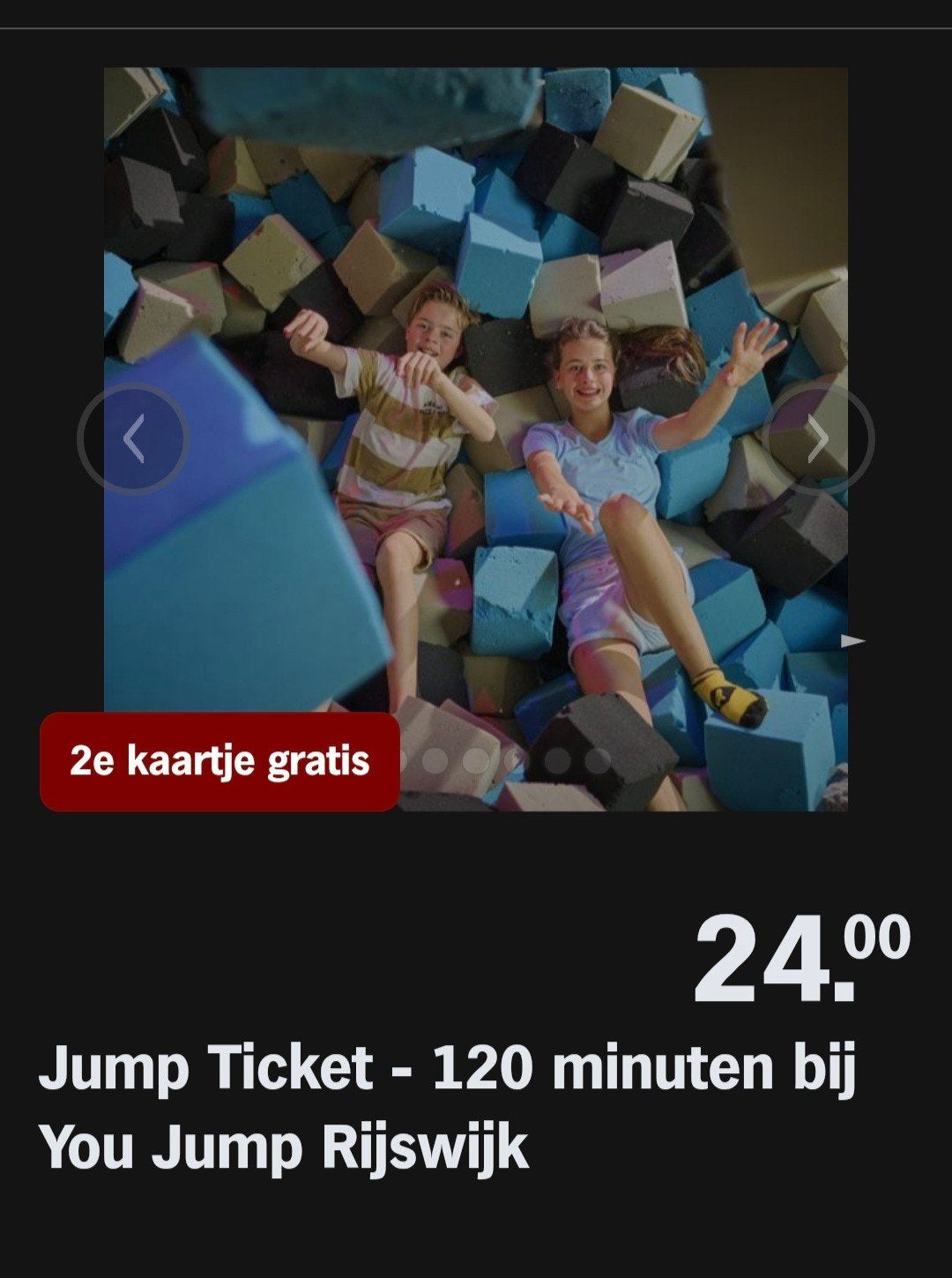 YOU JUMP RIJSWIJK ♡ 2e kaartje gratis (AH SPAARKAARTEN), Overige soorten