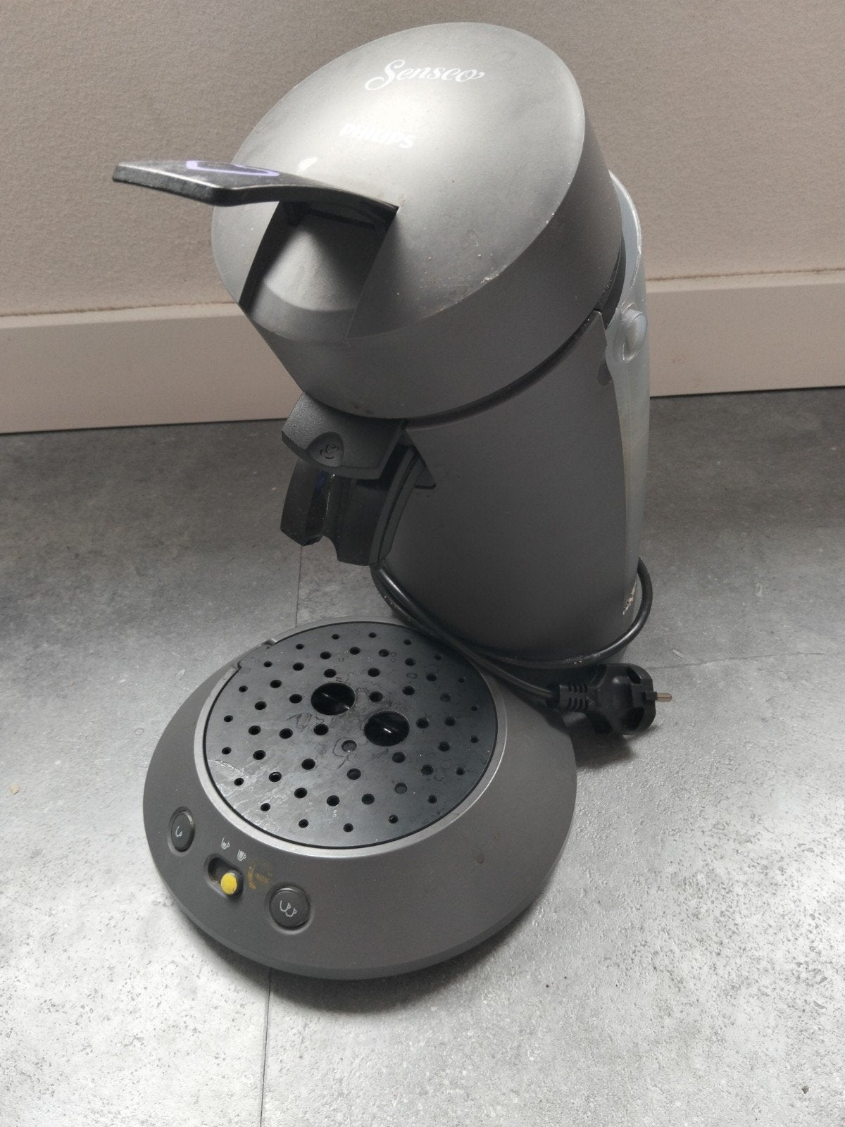 Philips Senseo koffiezetapparaat - Grijs, Witgoed en Apparatuur, Koffiezetapparaten, Koffiepads en cups, Gebruikt, Koffiemachine