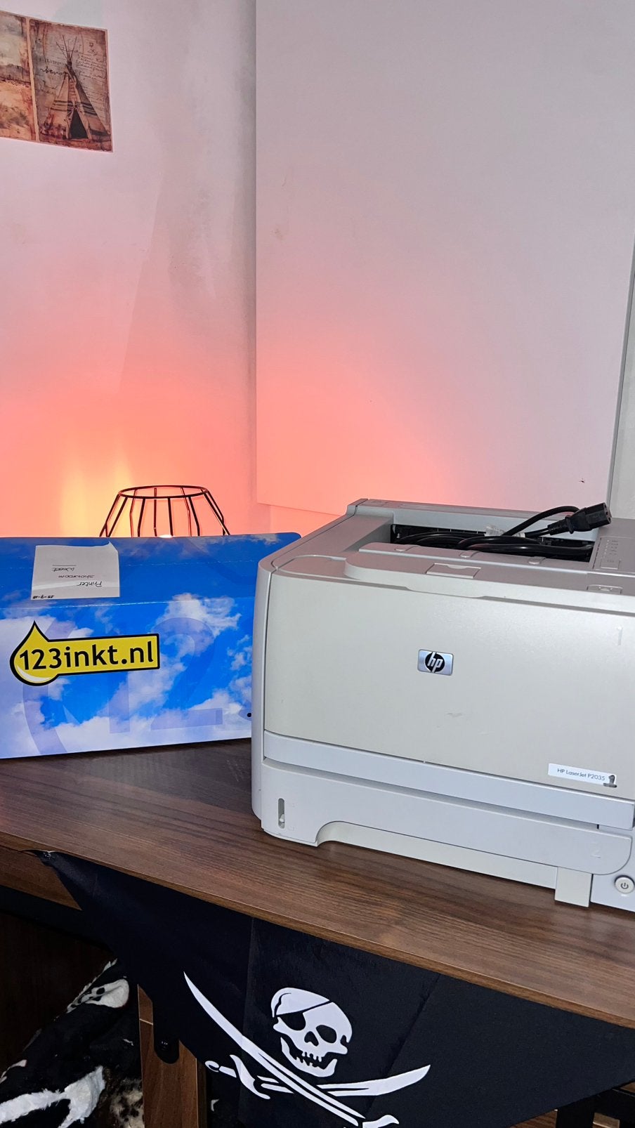 HP LaserJet met nieuwe toner, Computers en Software, Ophalen of Verzenden, Zo goed als nieuw, Laserprinter, Printer