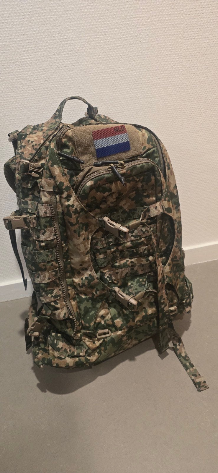 Defensie Voss 37 liter rugzak NFP camouflage (nieuw), 25 tot 40 cm, Nieuw, Ophalen of Verzenden, Trekking