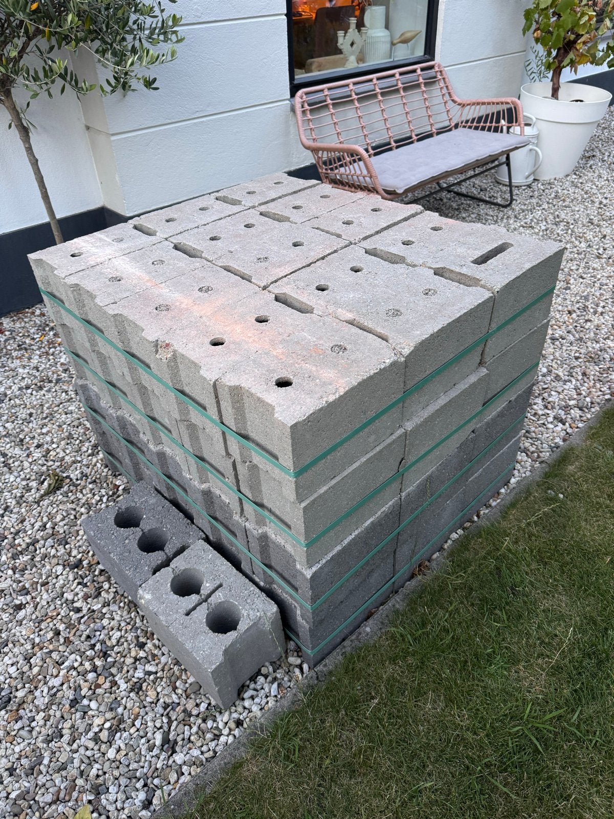 Betonblokken 29x20x19cm - Nieuw, Doe-het-zelf en Verbouw, Metselstenen, Ophalen, Nieuw, Beton