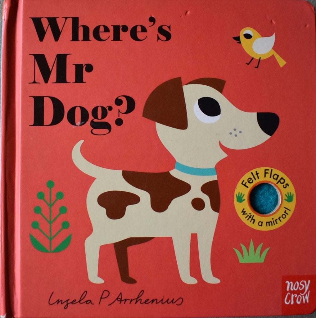 Ingela Arrhenius: Where's mr Dog? (engels), Ophalen of Verzenden, Zo goed als nieuw, Uitklap-, Voel- of Ontdekboek, 2 tot 3 jaar