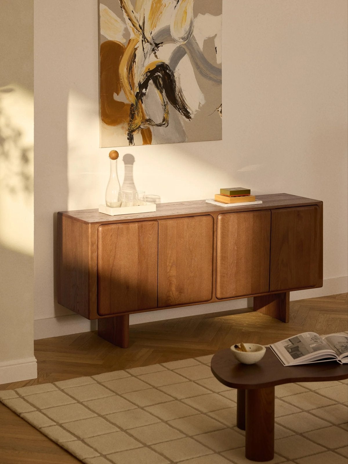 Westwing Dressoir Eikenhout - Chandler, Ophalen, Gebruikt, 150 tot 200 cm, Eikenhout
