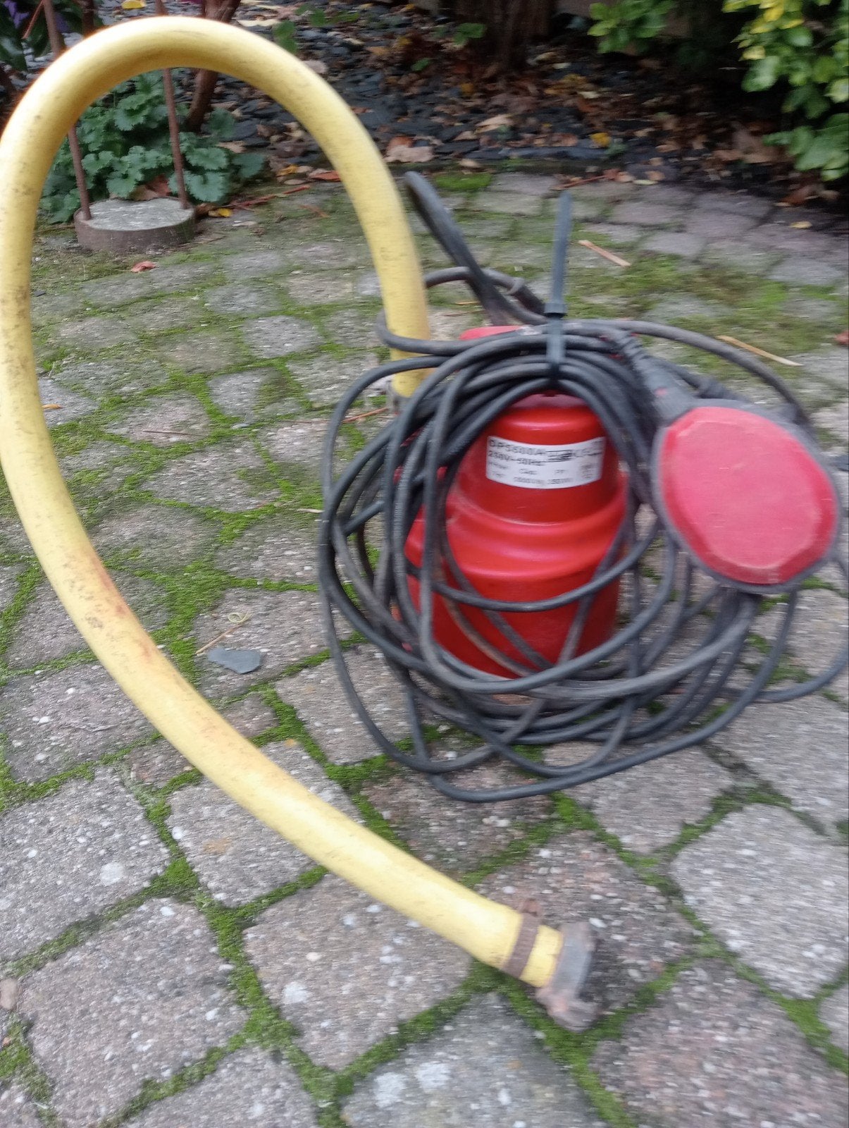 Dompelpomp met slang - Gebruikt, Ophalen of Verzenden, Gebruikt, Elektrisch, Dompelpomp