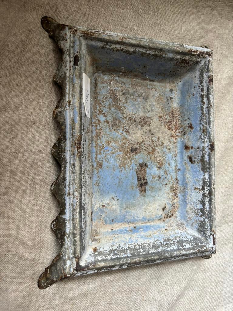 Blauwe kwispedoor carlotte antiek en brocante, Ophalen of Verzenden