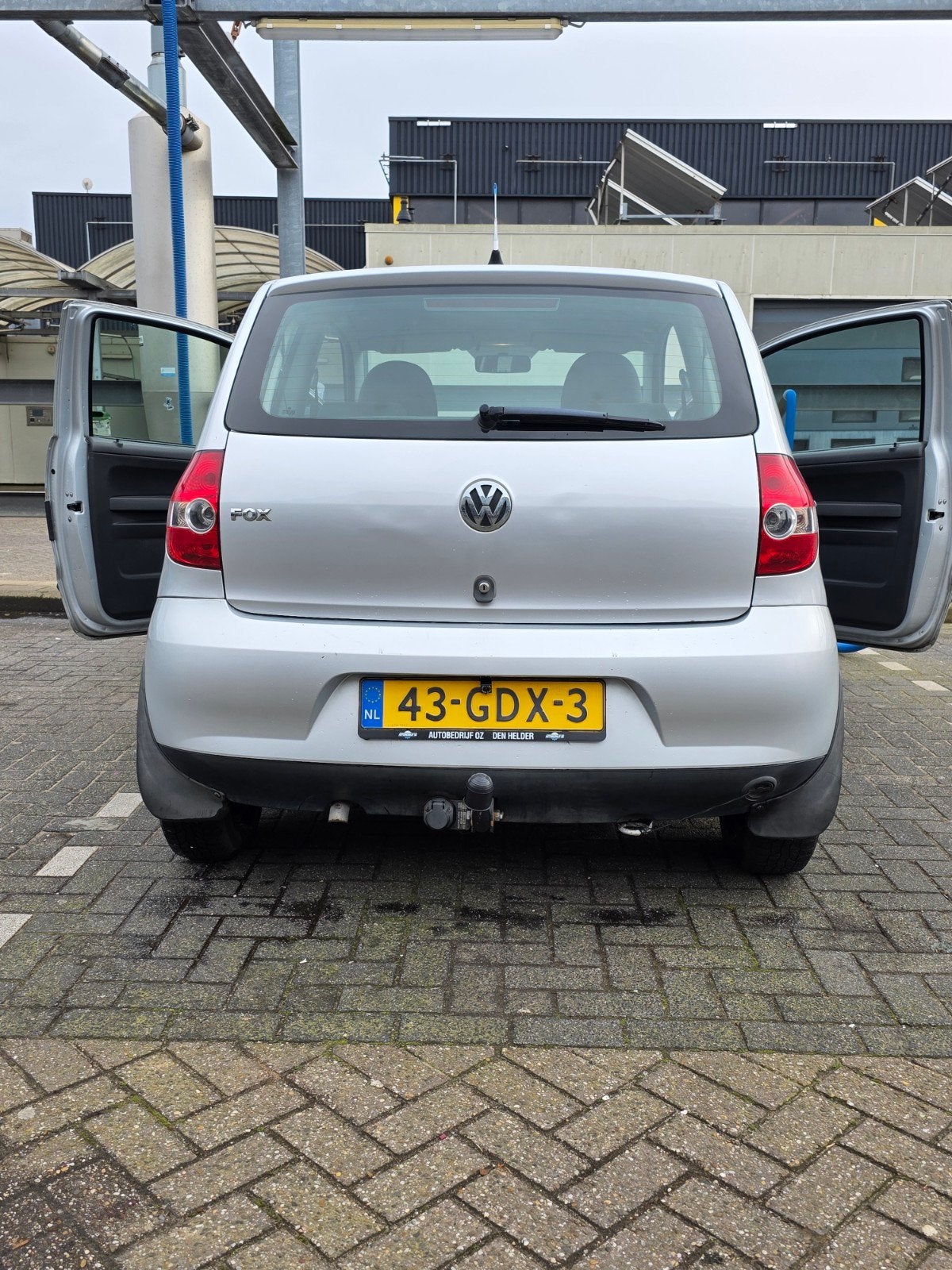 Volkswagen Fox 1.2 40KW 2008 Grijs, Auto's, Voorwielaandrijving, 4 stoelen, 1198 cc, Origineel Nederlands