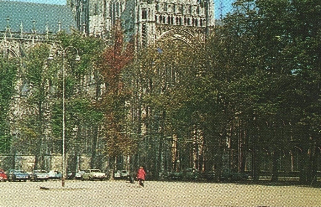 939768 s Hertogenbosch Sint-Janskathedraal  1963 zegel afge, Ophalen of Verzenden, 1960 tot 1980, Gelopen, Noord-Brabant