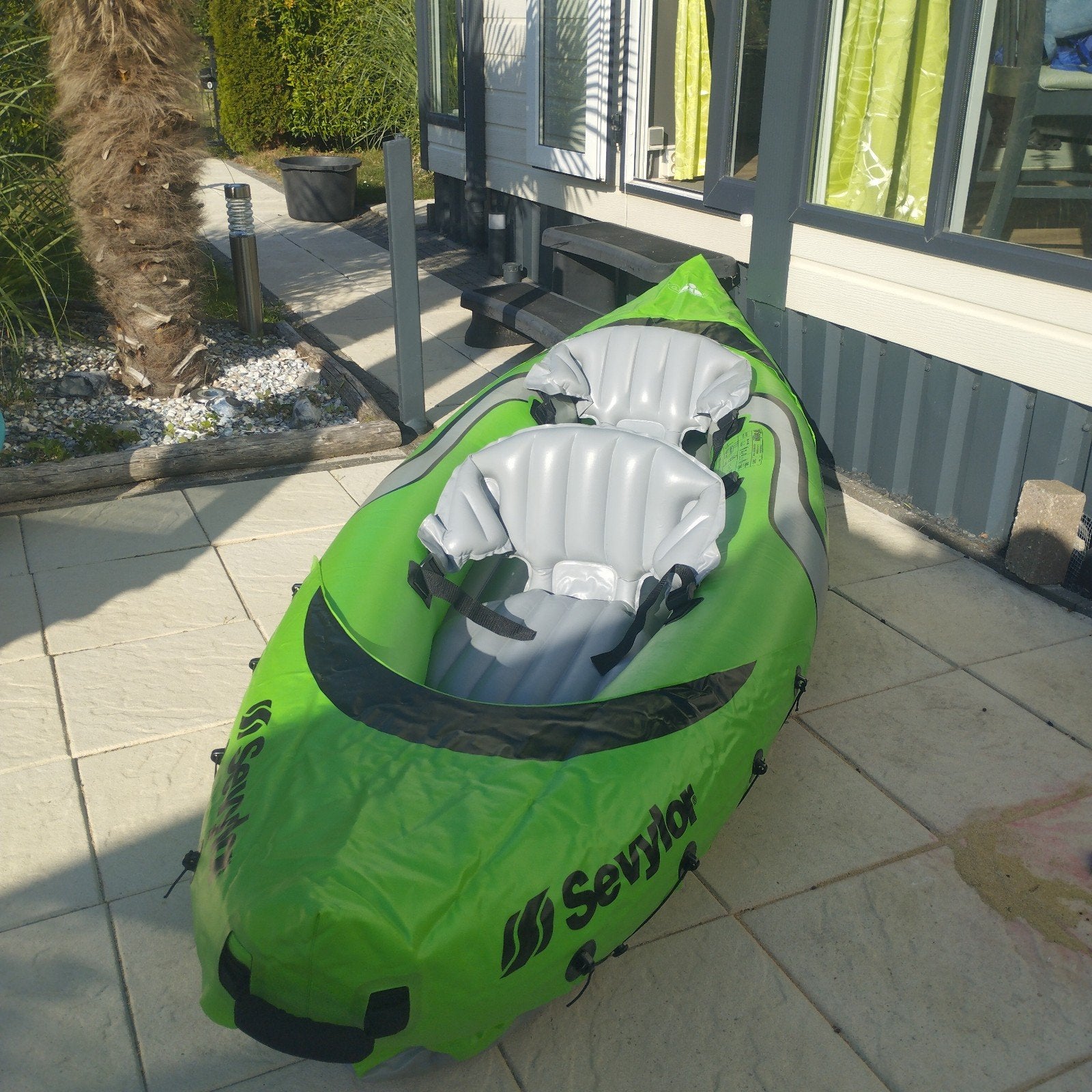Sevylor Tahiti opblaasbare kajak - 2-persoons, Watersport en Boten, Kajaks, Zo goed als nieuw, 2-persoons, Ophalen