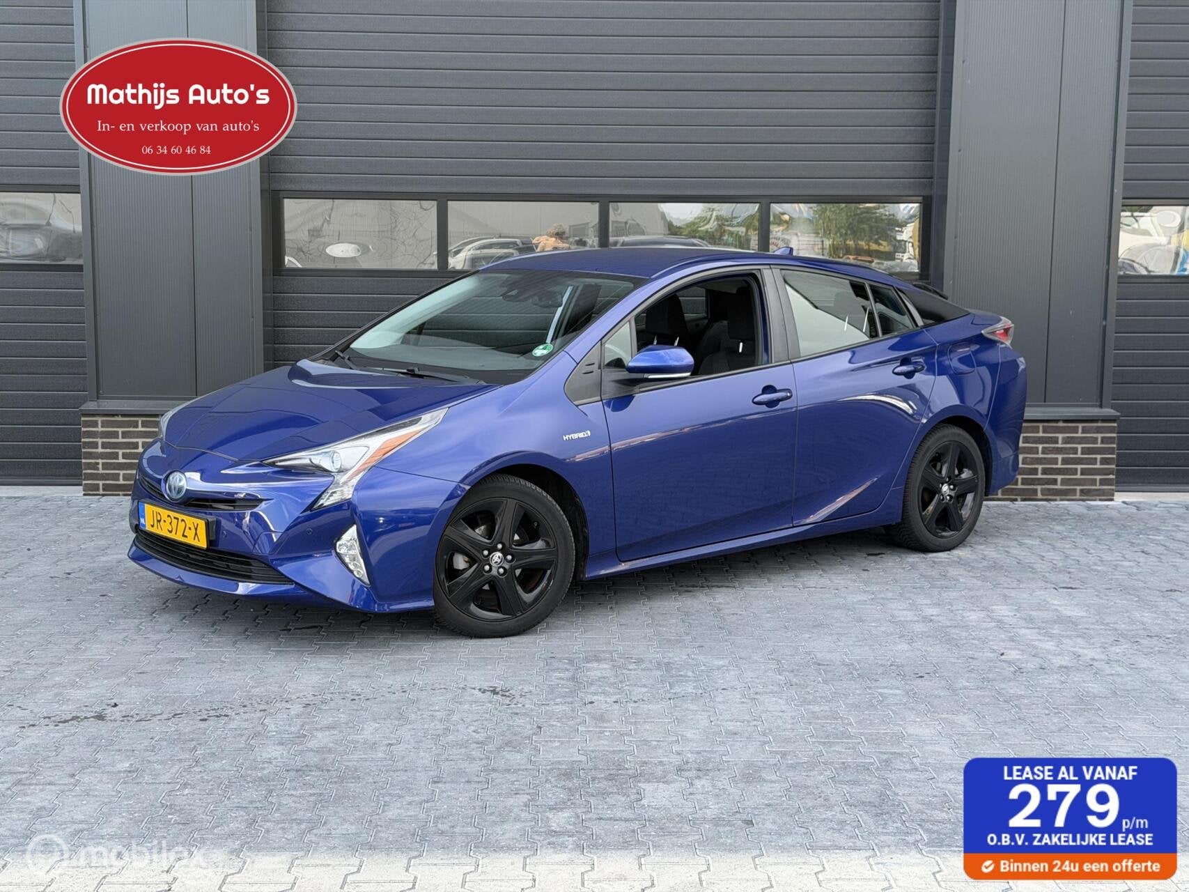 Toyota Prius 1.8 First Edition Hybrid Head UP! Stoelverwarmi, 725 kg, Euro 6, Blauw, 122 pk