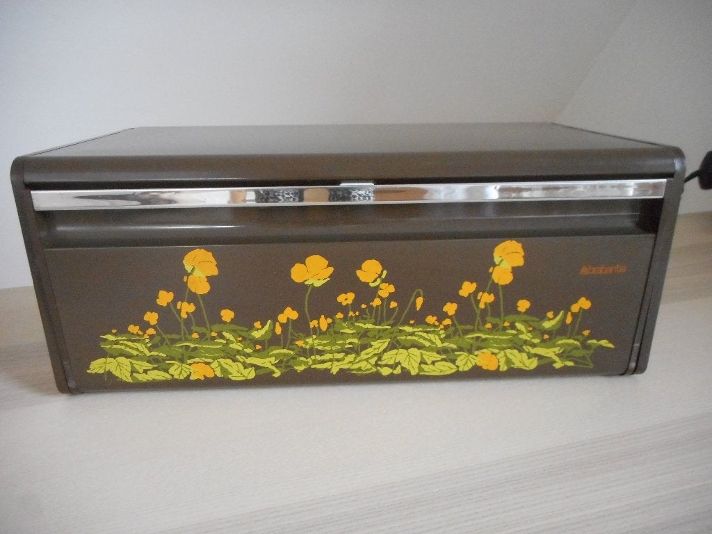 Vintage metalen broodtrommel van Brabantia, Verzamelen, Retro, Ophalen of Verzenden, Huis en Inrichting