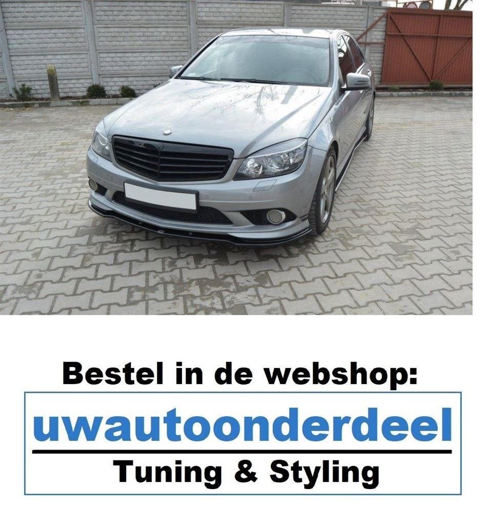 Maxton Design Mercedes W204 C klasse AMG Spoiler Lip Splitte, Auto diversen, Auto-accessoires, Nieuw, Verzenden