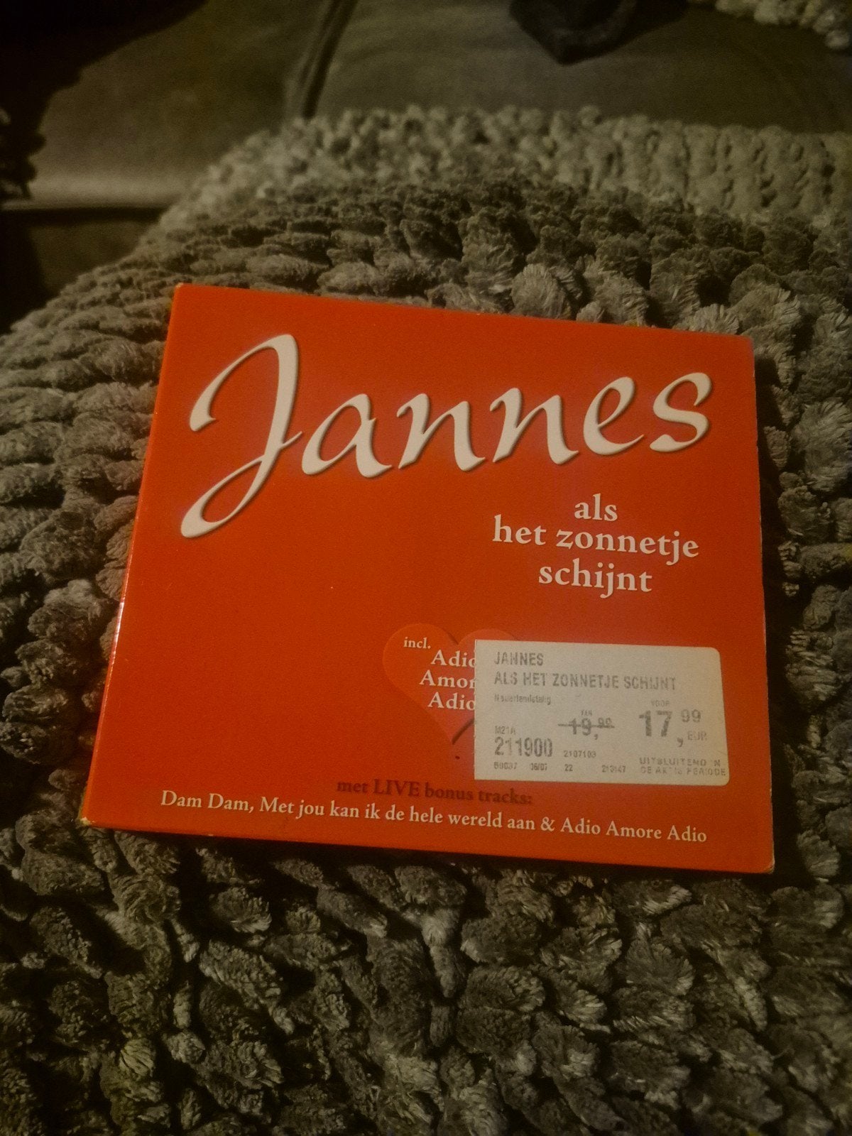 Jannes - Als Het Zonnetje Schijnt CD met bonus tracks, Gebruikt, Inclusief boekje, Album, Schlager