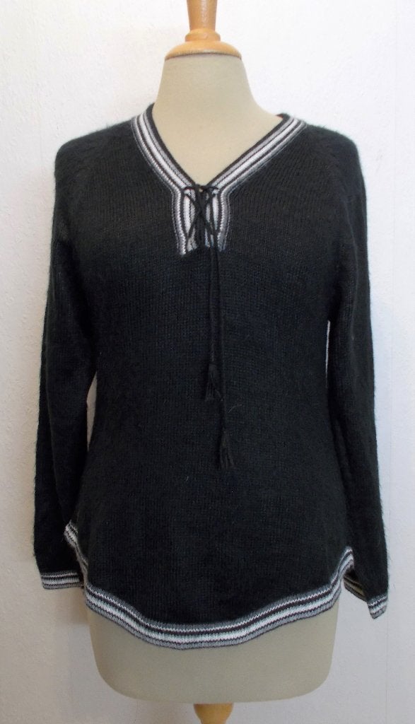 100% alpaca wollen super zacht zwart truitje! M, Verzenden, Zo goed als nieuw, Maat 38/40 (M), Zwart