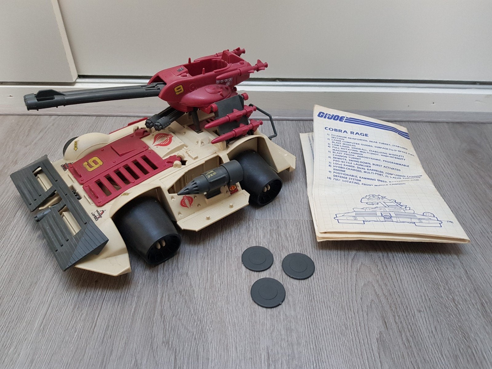 Vintage Hasbro GI Joe Cobra Rage en IMP-095, Ophalen of Verzenden, Gebruikt