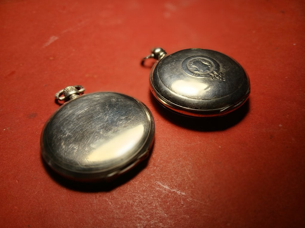 2x savonette zilver , een Ottomaan, Sieraden, Tassen en Uiterlijk, Horloges | Antiek, Overige merken, Zakhorloge, Verzenden, Onbekend