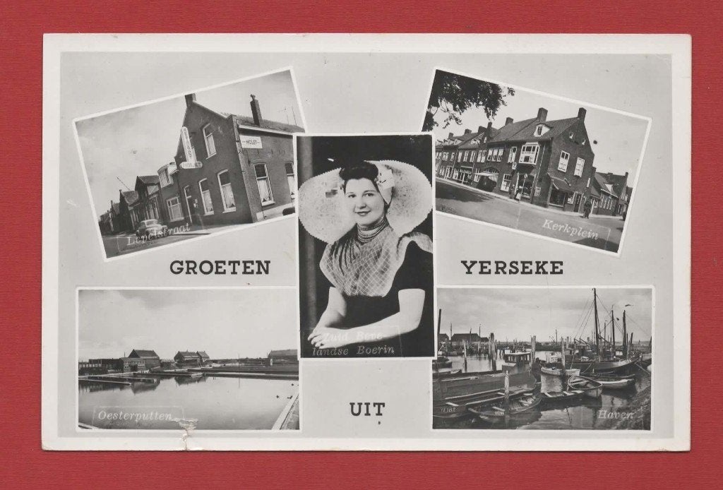 Yerseke - Groeten uit - Klederdracht - 1964 (pst. Yerseke), Ophalen of Verzenden, 1960 tot 1980, Gelopen, Zeeland