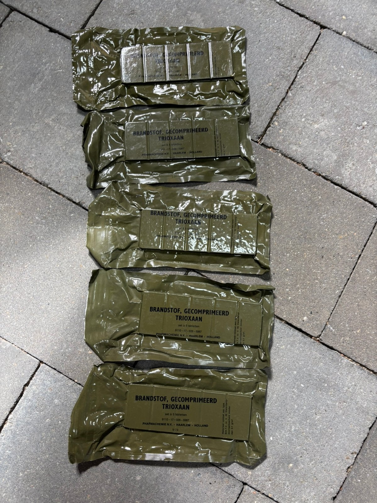 Militair brandstof gecomprimeerd Trioxaan, Verzamelen, ., Ophalen of Verzenden, ., Nederland