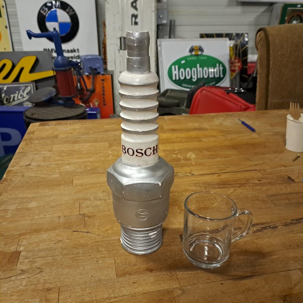 Bosch reclame bougie XL, Ophalen of Verzenden, Gebruikt, Reclamebord