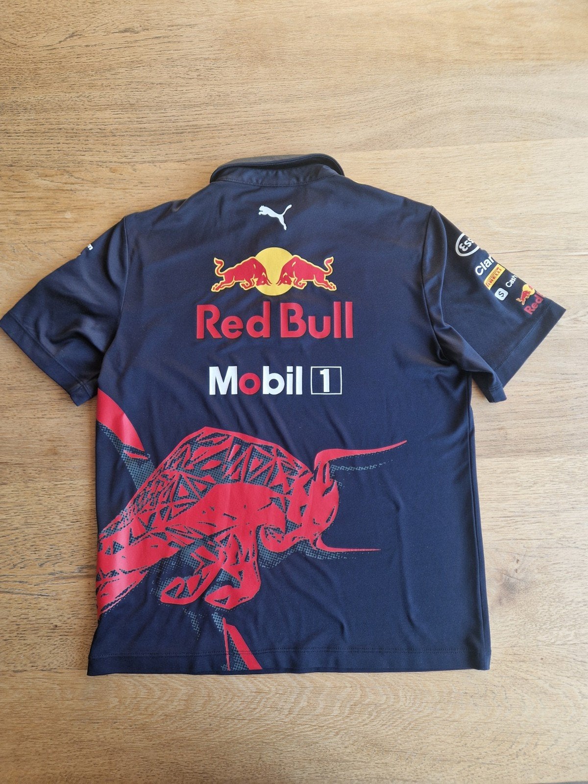 Red Bull polo shirt maat 152, Puma, Blauw, Overige maten, Ophalen of Verzenden