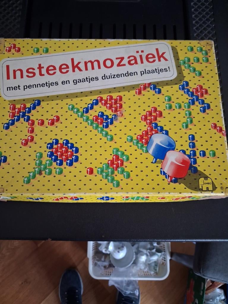 Vintage Insteekmozaïek - goed voor de fijne motoriek, Ophalen of Verzenden, Gebruikt