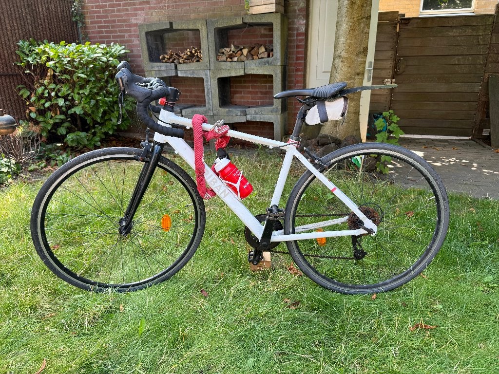 Triban Dames Sport Fiets, Gebruikt, 47 tot 50 cm, Versnellingen, Schijfrem