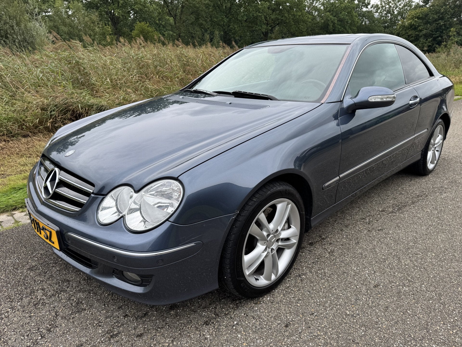 Mercedes-Benz CLK-Klasse Coupé 320 CDI Avantgarde Top Staat, Auto's, Achterwielaandrijving, Gebruikt, Blauw, 2987 cc