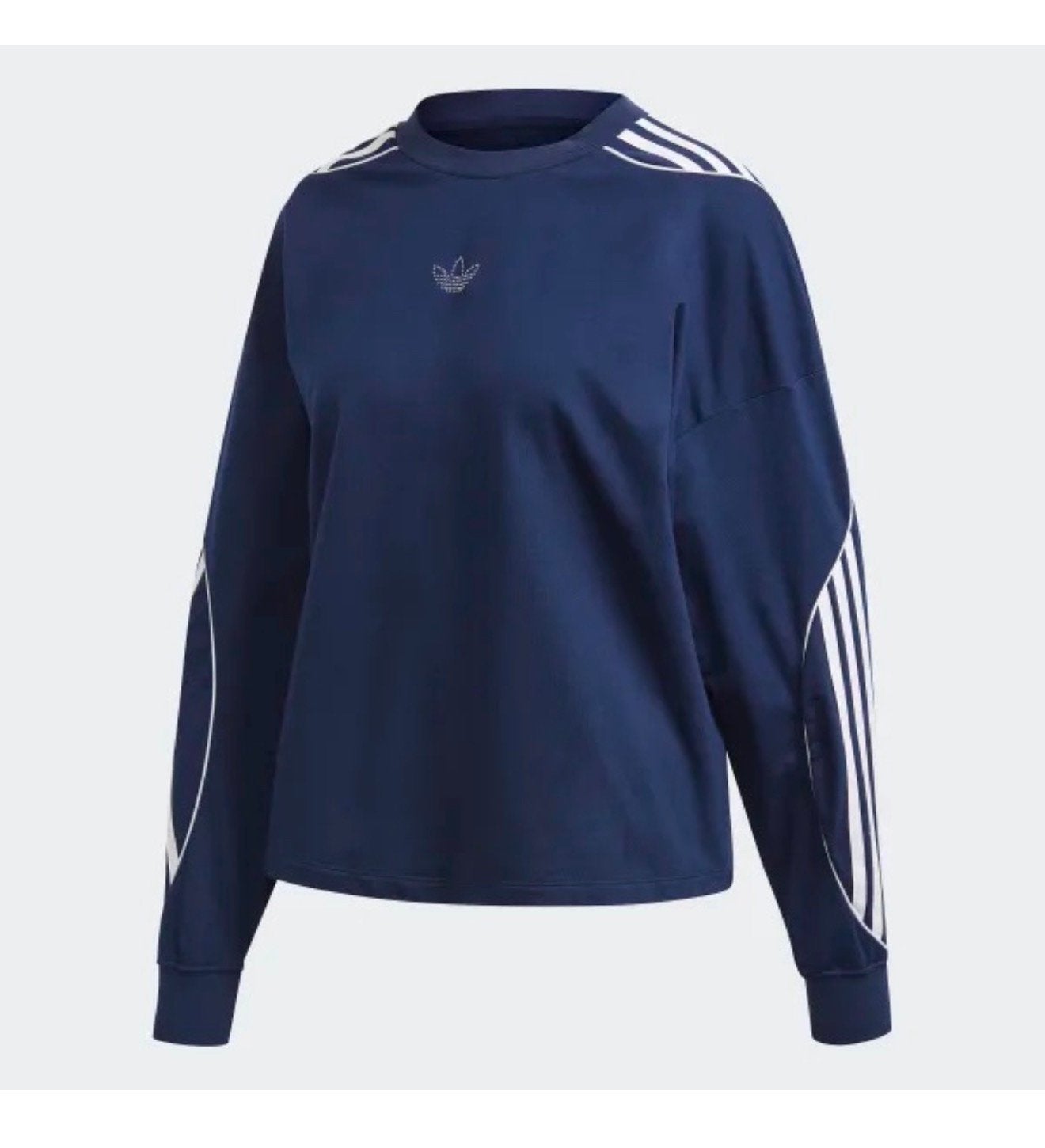 Adidas fm1934 dame dames sweater XS blauw met witte strepen, Blauw, Ophalen of Verzenden, Zo goed als nieuw, H