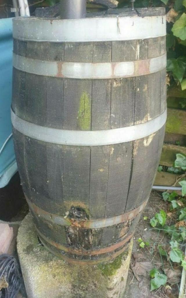 Houten regenton met kraan, 150 liter of meer, Ophalen, Hout