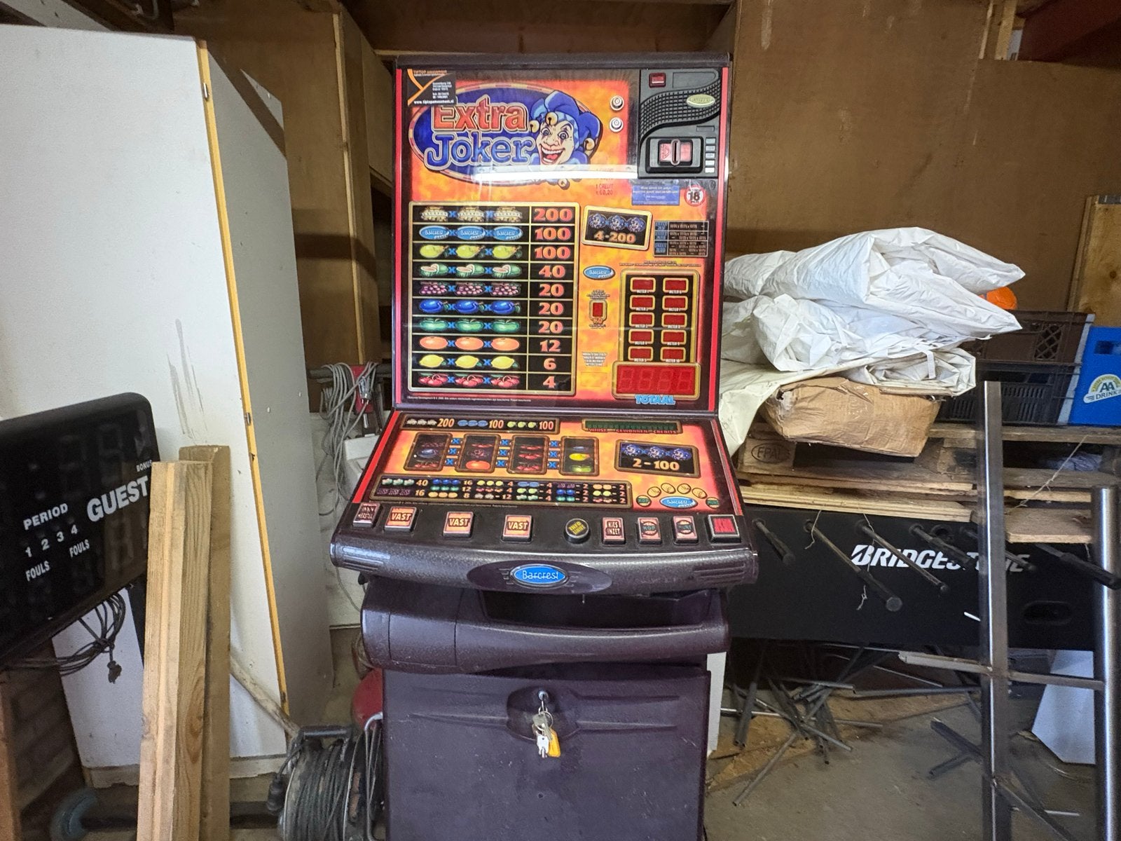 Extra Joker gokkast - Klassieke fruitautomaat, Euro, Ophalen, Gebruikt, Met sleutels