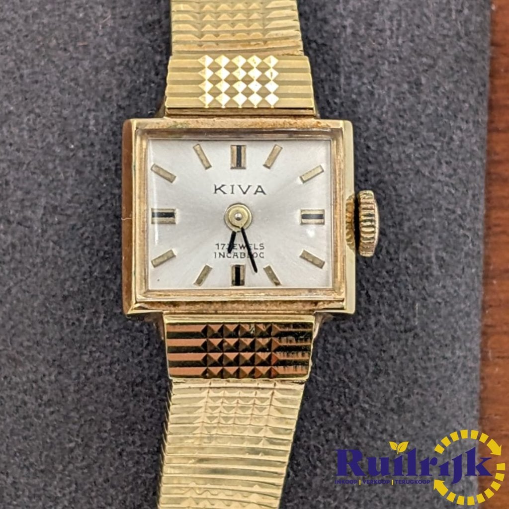 KIVA Gold plated ladies dameshorloge dress watch Vintage, Flex Ltd., Zo goed als nieuw, https://flex.com/contact-us, Nobelstraat 10, 5807 GA Oostrum LB, Limburg, Nederland