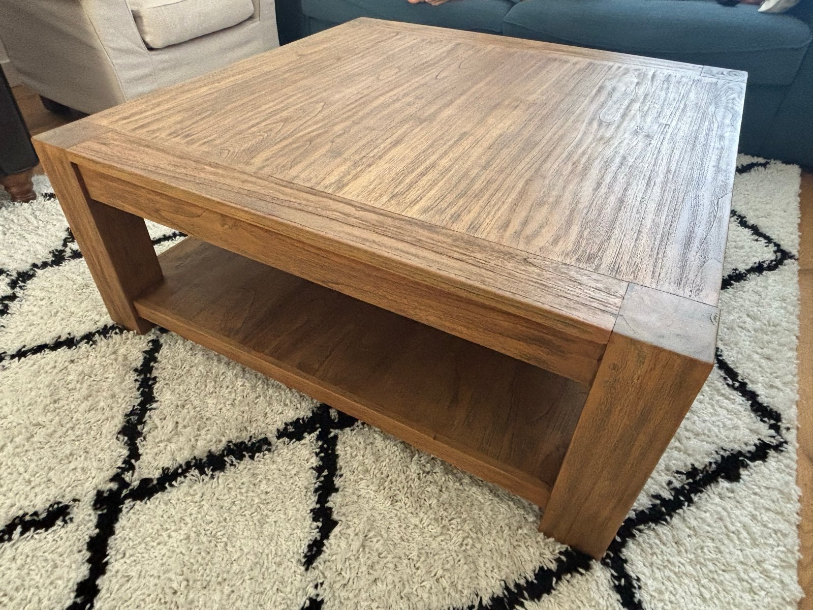 Goossens salontafel - coffee tafel, Ophalen, Zo goed als nieuw, Vierkant, Overige houtsoorten