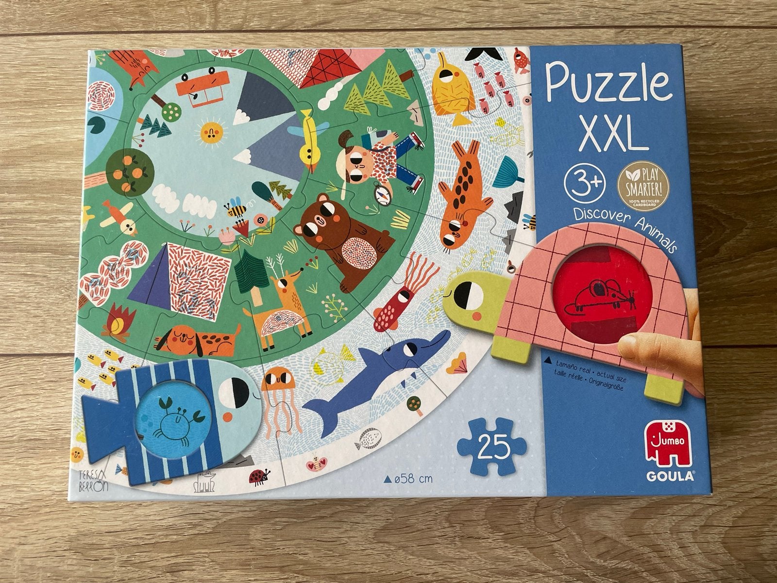 Jumbo Goula XXL Dieren Puzzel 25 Stukjes, Ophalen of Verzenden, 10 tot 50 stukjes, Zo goed als nieuw, 2 tot 4 jaar