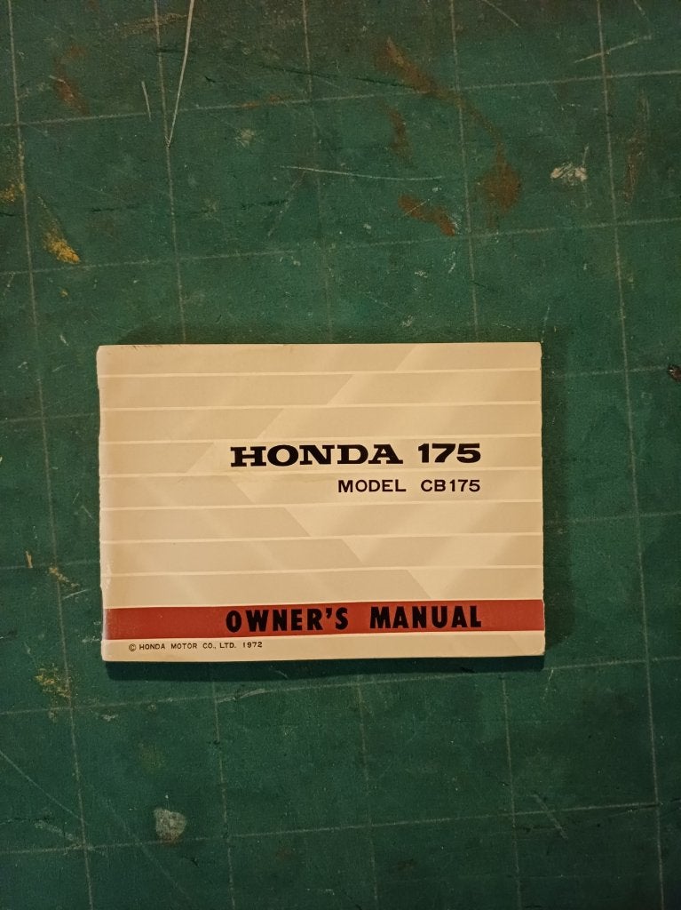HONDA CB175 handboek owner’s manual origineel, Ophalen of Verzenden, Honda