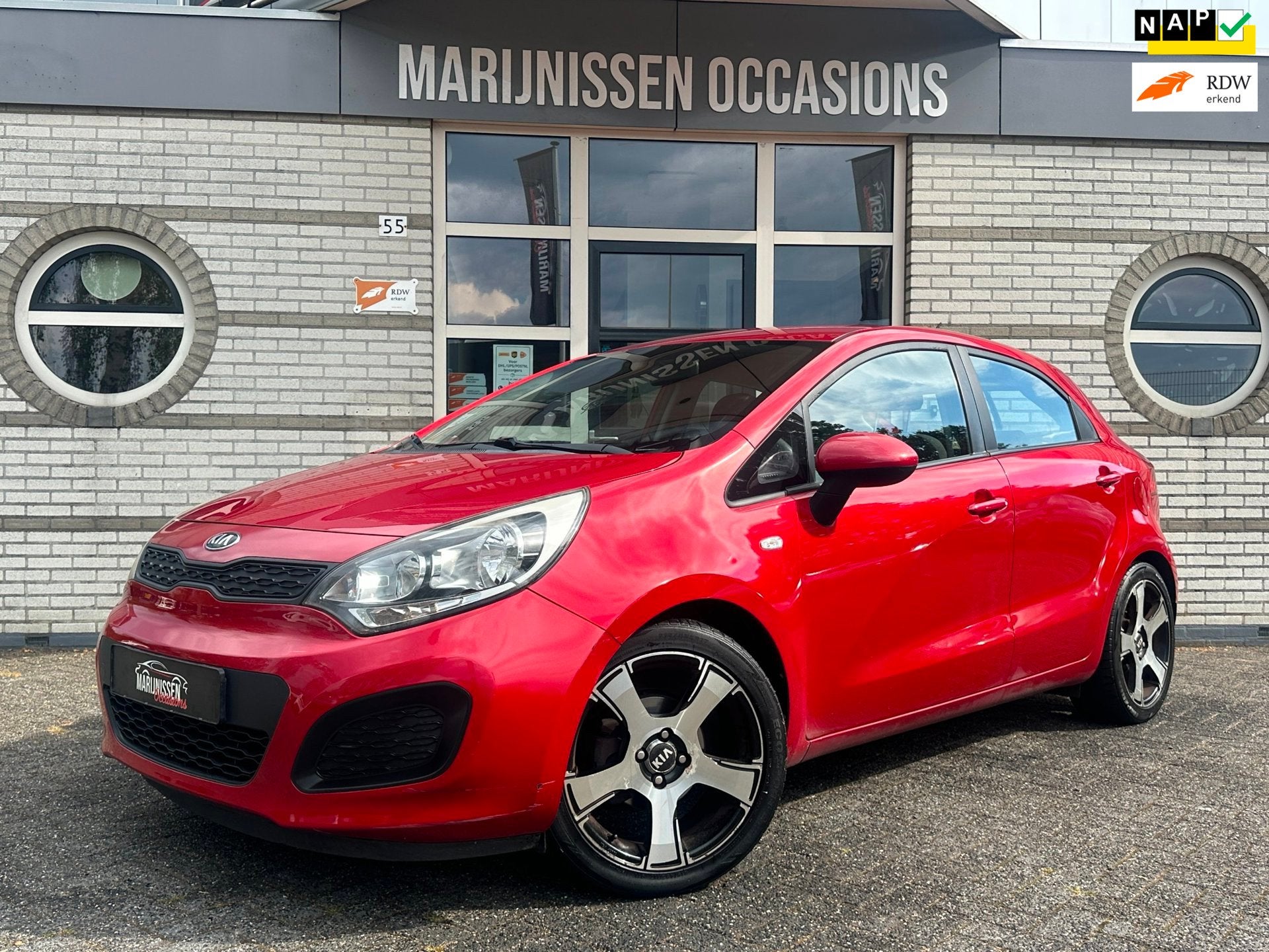 Kia Rio 1.2 CVVT ComfortLine |Airco|Cruise|ElekPakket|NAP|, Zwart, 4 cilinders, Origineel Nederlands, Bedrijf