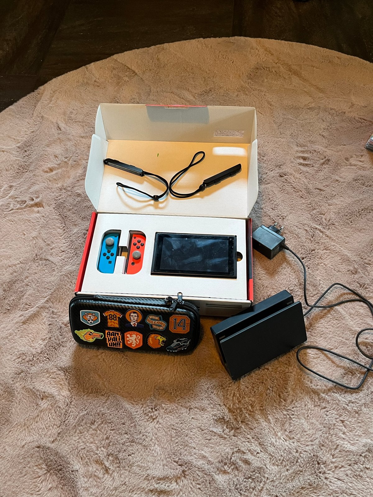 Nintendo Switch Console Zo Goed Als Nieuw met Hoes, Ophalen, Zo goed als nieuw, Met 2 controllers, Switch Original