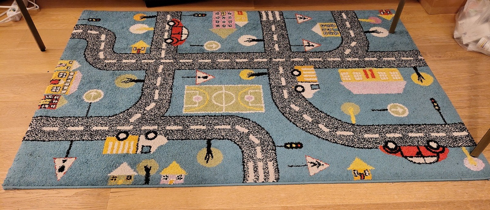 Speelkleed met wegen en stad 120x173 cm, Ophalen, Gebruikt
