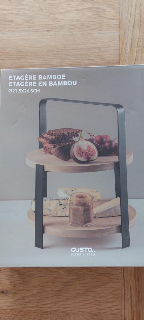 Etagère Bamboe Gusta, Ophalen of Verzenden, Nieuw