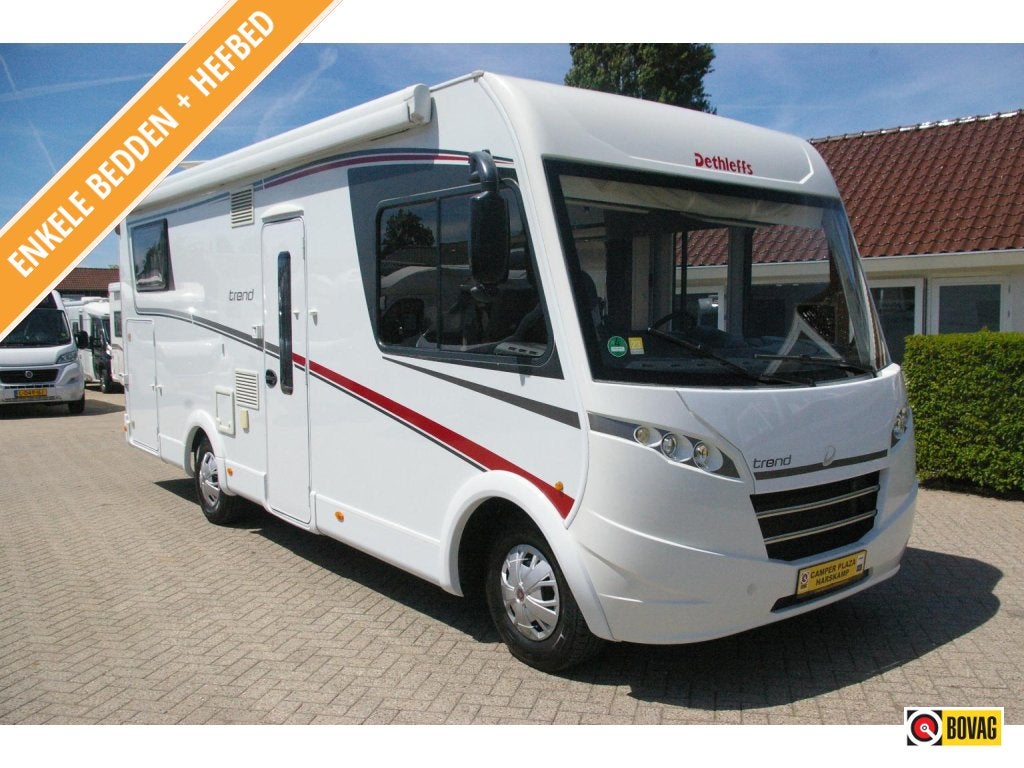 Dethleffs Trend I 7057 Enkele bedden, Hefbed, XXL Garage., Caravans en Kamperen, Integraal, Koelkast, Ringverwarming, Fiat