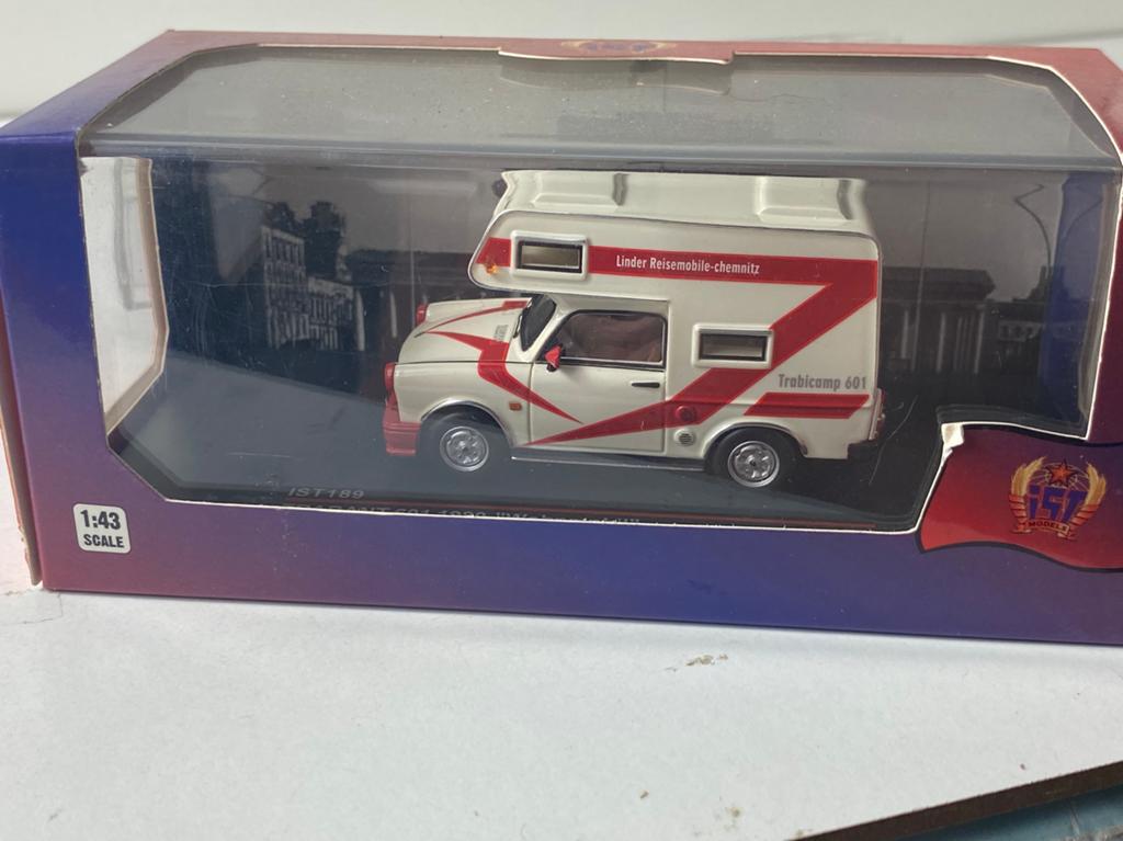 1:43 Trabant 601-camping car-by IST-in IVP, Ophalen of Verzenden, Nieuw, Auto, Overige merken