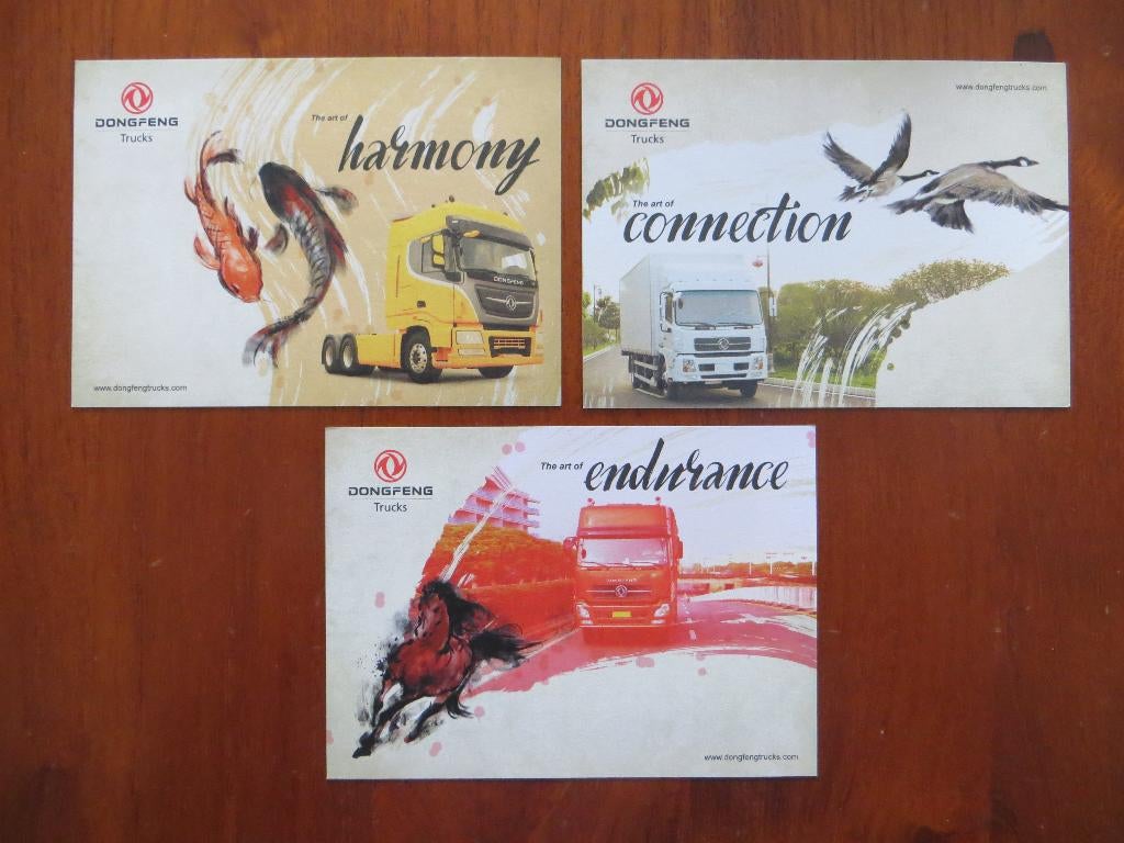 3 ansichtkaarten Dongfeng, Ophalen of Verzenden, Nieuw, Overige merken