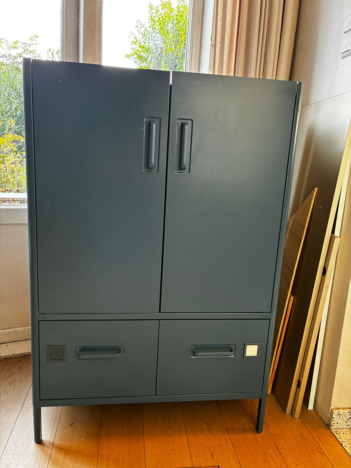 IKEA IDÅSEN kast blauw - perfect voor kantoor of thuis, Ophalen, Gebruikt, 50 tot 100 cm, Metaal
