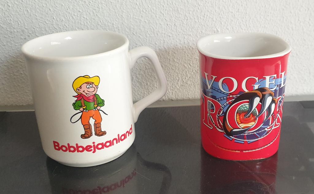 Drink mok van Efteling en Bobbejaanland, Ophalen of Verzenden, Zo goed als nieuw, Gebruiksvoorwerp