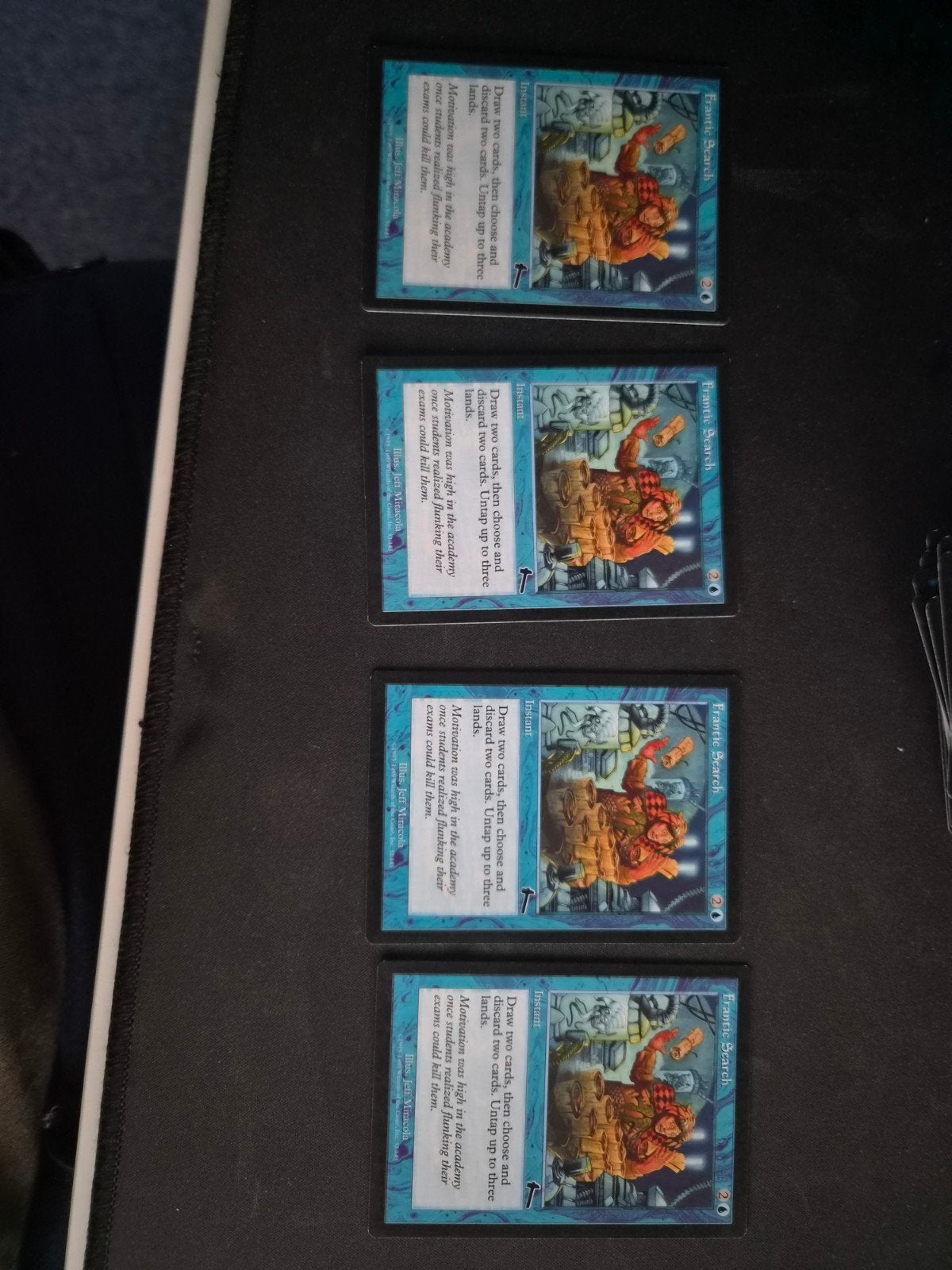 Magic: The Gathering Frantic Search (4 kaarten), Ophalen of Verzenden, Gebruikt, Meerdere kaarten