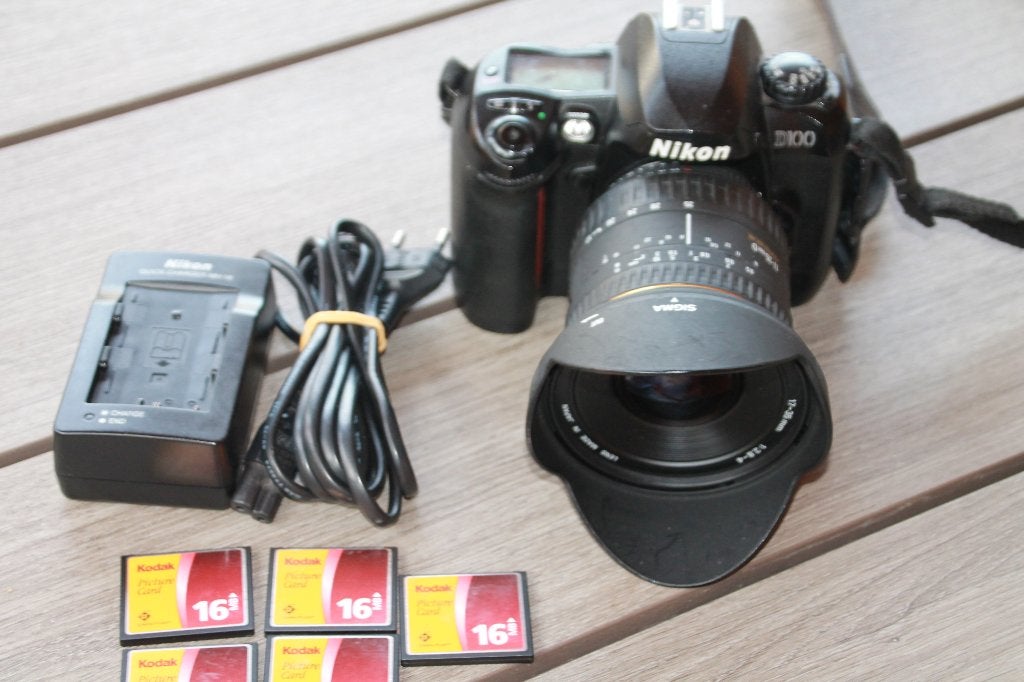 Nikon D100 met Sigma 17-35 groothoek zoomlens, Audio, Tv en Foto, Fotocamera's Digitaal, Gebruikt, Spiegelreflex, Geheugenkaart