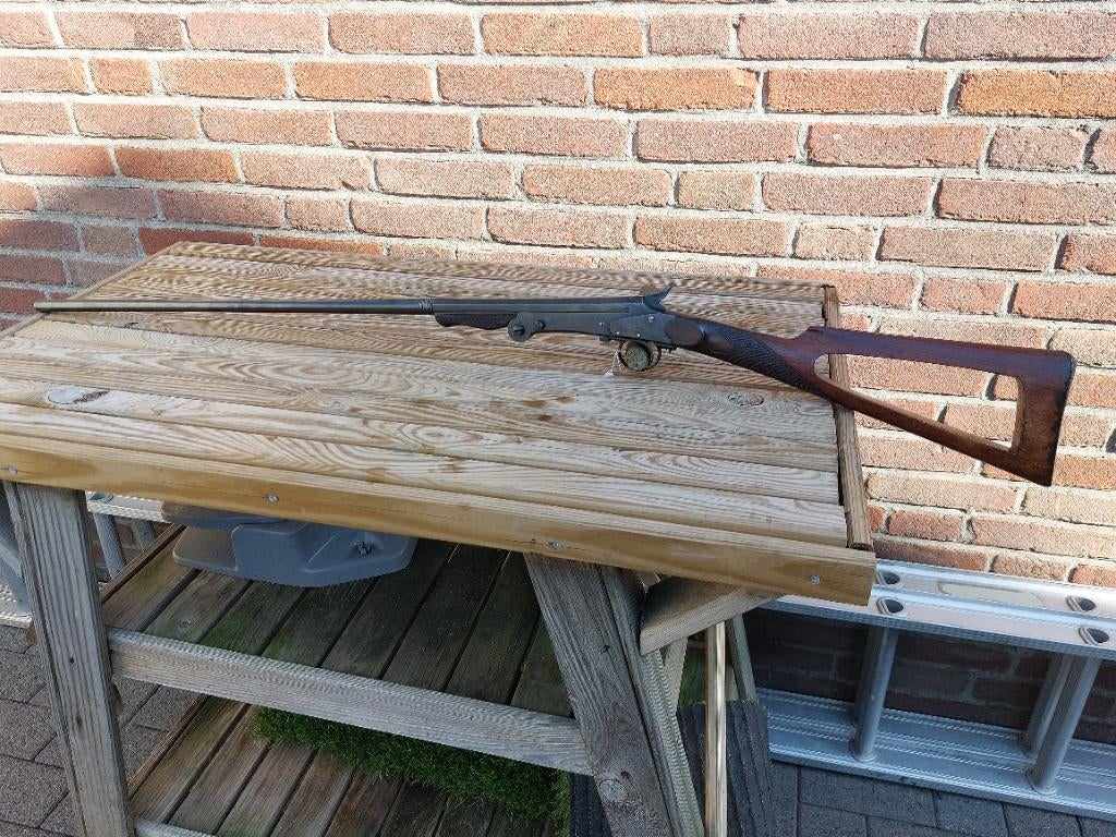 Supermooi antiek belgisch vouwertje kal410  geweer, Ophalen of Verzenden
