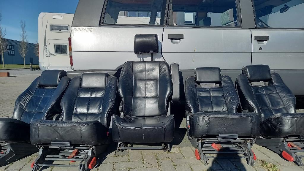 zwart leren autostoelen voor Espace, Ophalen, Gebruikt, Renault