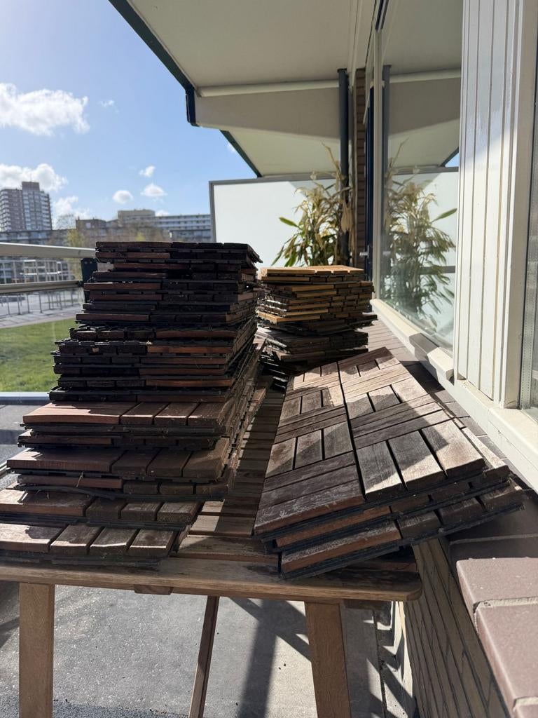 Houten vlonders (runners) van de Ikea., Ophalen of Verzenden, Hout