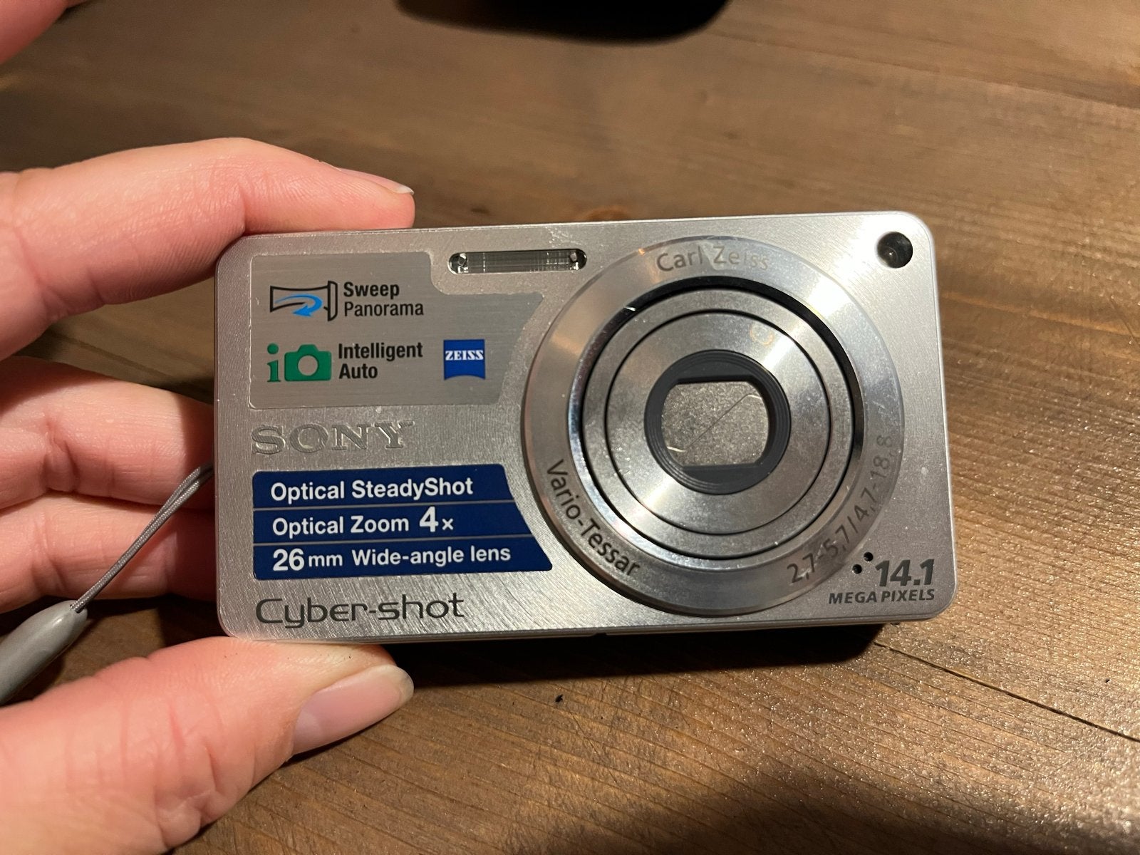 Sony Cyber-shot DSC-W350 Compactcamera, Audio, Tv en Foto, 14 megapixels, Gebruikt, Accu, Beeldstabilisatie