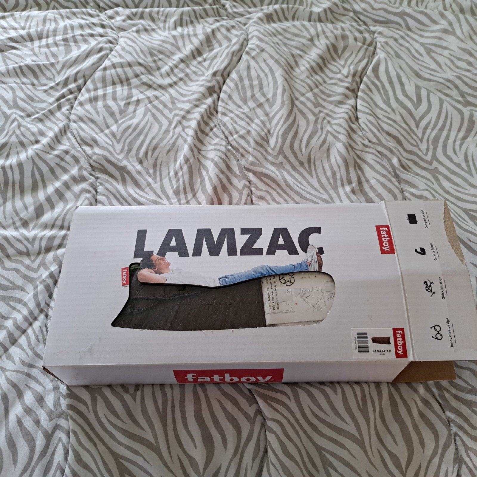 Fatboy Lamzac 2.0 - Opblaasbare loungebank, Ophalen, Nieuw, 1-persoons