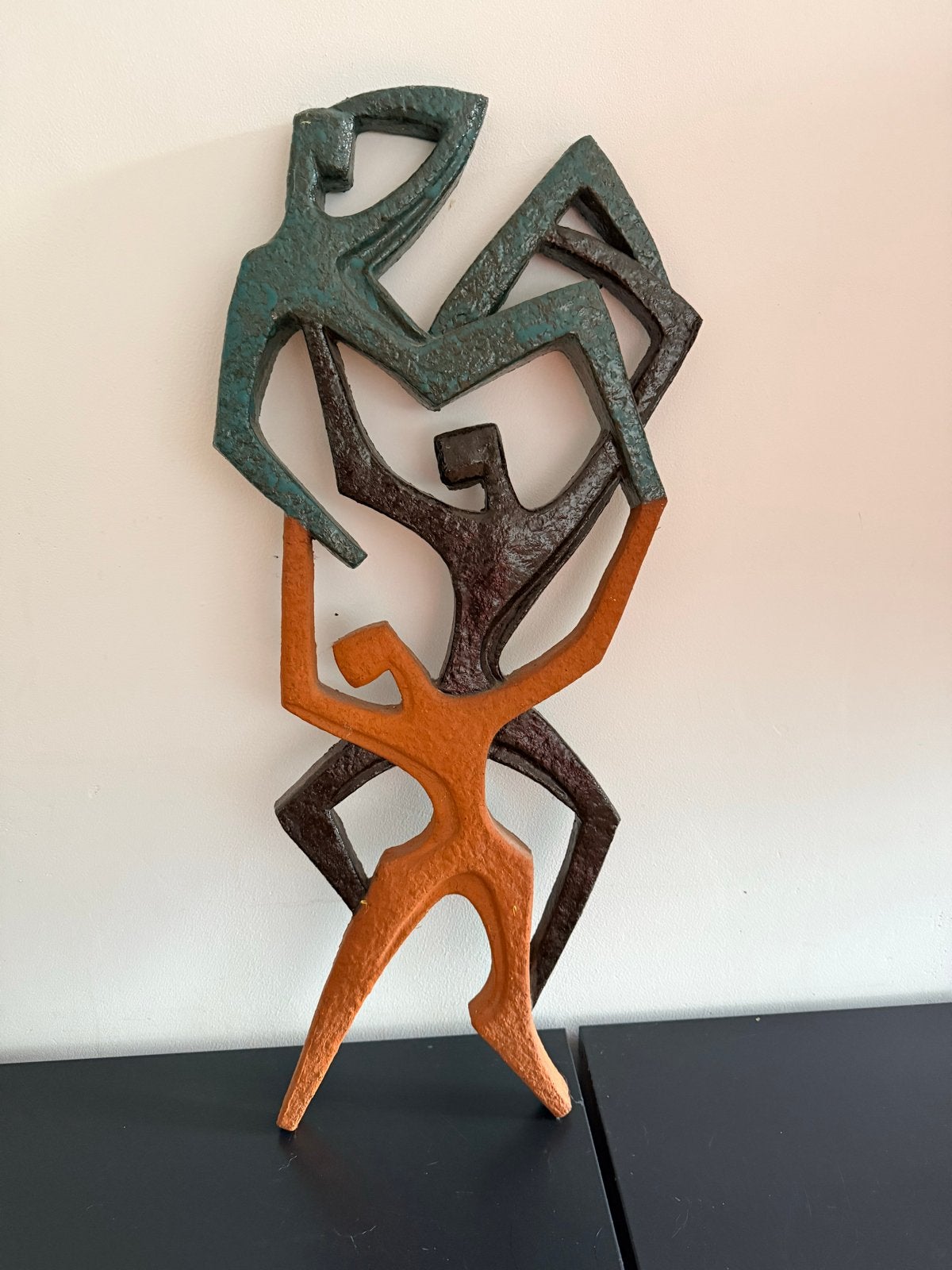 Abstracte Wandsculptuur Joop puntman., Ophalen